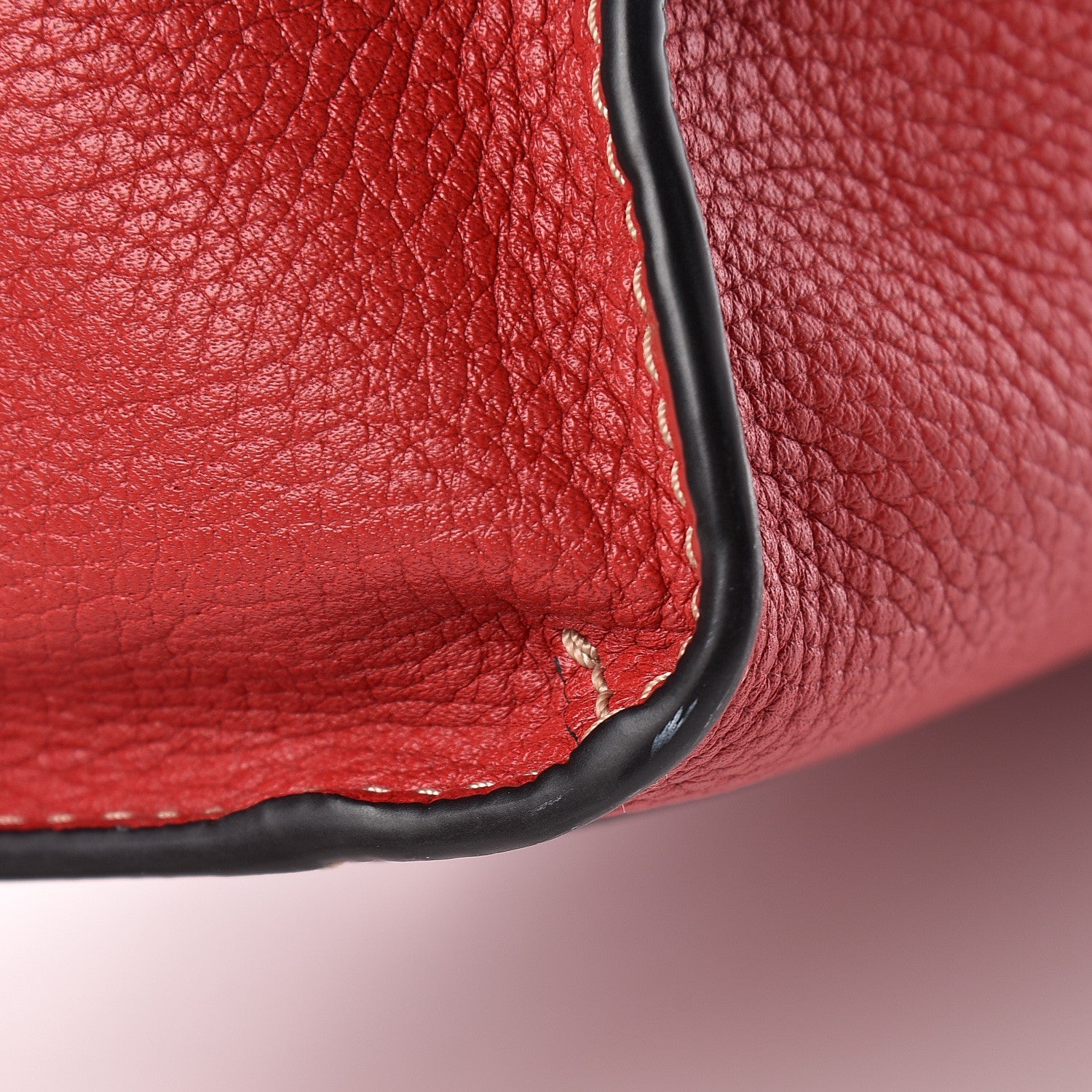 Marc Jacobs Grained Calfskin Grind Shopper Tote Red 16 of 16