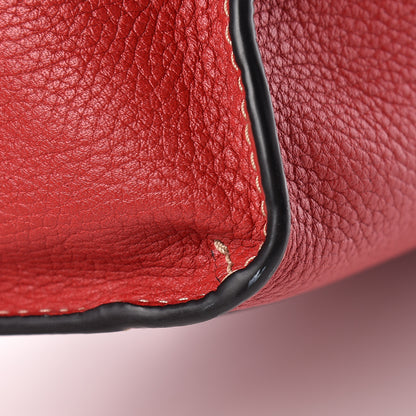 Marc Jacobs Grained Calfskin Grind Shopper Tote Red 16 of 16