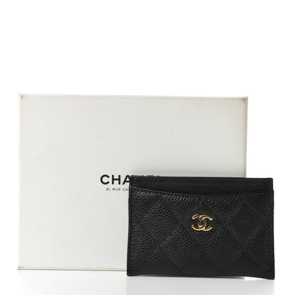 Chanel Caviar Quilted Card Holder Black 9 of 9