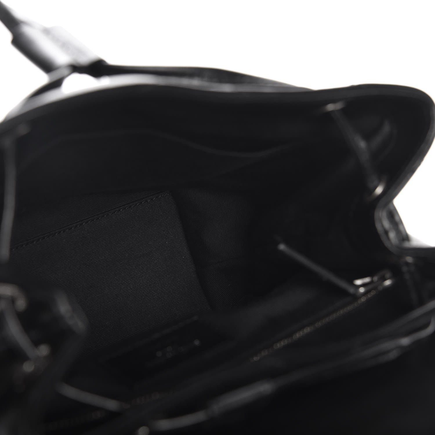 Saint Laurent Calfskin Y Quilted Monogram Small Loulou Backpack Black 5 of 8