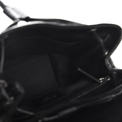 Saint Laurent Calfskin Y Quilted Monogram Small Loulou Backpack Black 5 of 8