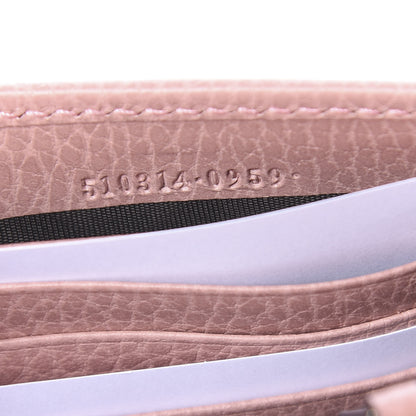 Gucci Dollar Calfskin Interlocking G Chain Wallet Soft Pink 7 of 11
