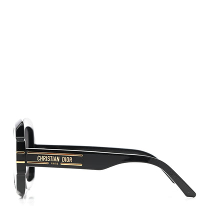 Christian Dior Acetate Diorsignature S1U Square Sunglasses Black 3 of 7
