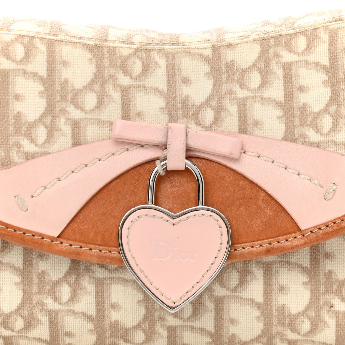 Monogram Romantique Trotter Flap Bag Beige Rose Clair