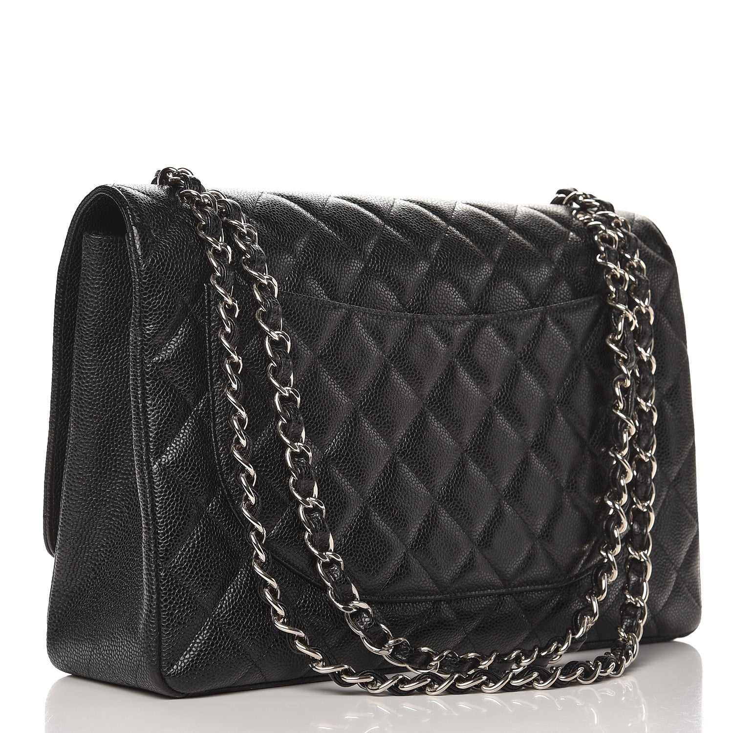 Chanel Caviar Quilted Maxi Single Flap Black 4 of 8