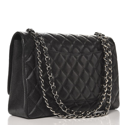 Chanel Caviar Quilted Maxi Single Flap Black 4 of 8