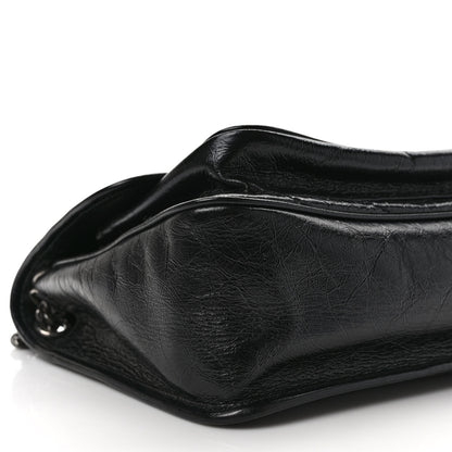 Saint Laurent Crinkled Calfskin Matelasse Monogram Medium Niki Chain Satchel Black 7 of 10