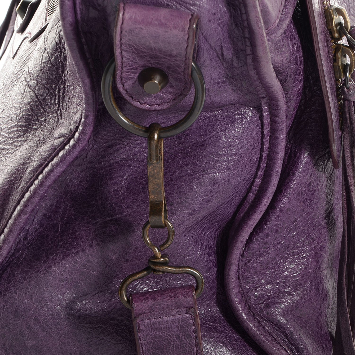 Balenciaga Agneau Classic Hardware City Raisin 3 of 12