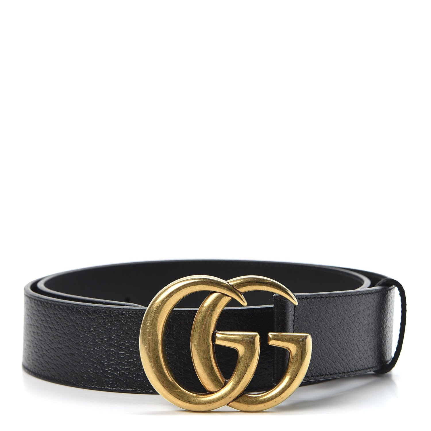 Gucci Textured Calfskin Double G 40mm Belt 90 36 Black 1 of 4