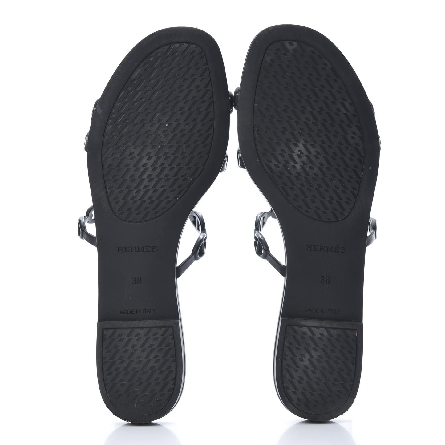 Rubber Chaine d'Ancre Rivage Sandals 38 Black