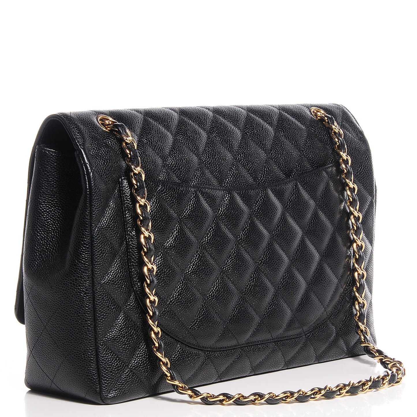 Caviar Maxi Single Flap Black