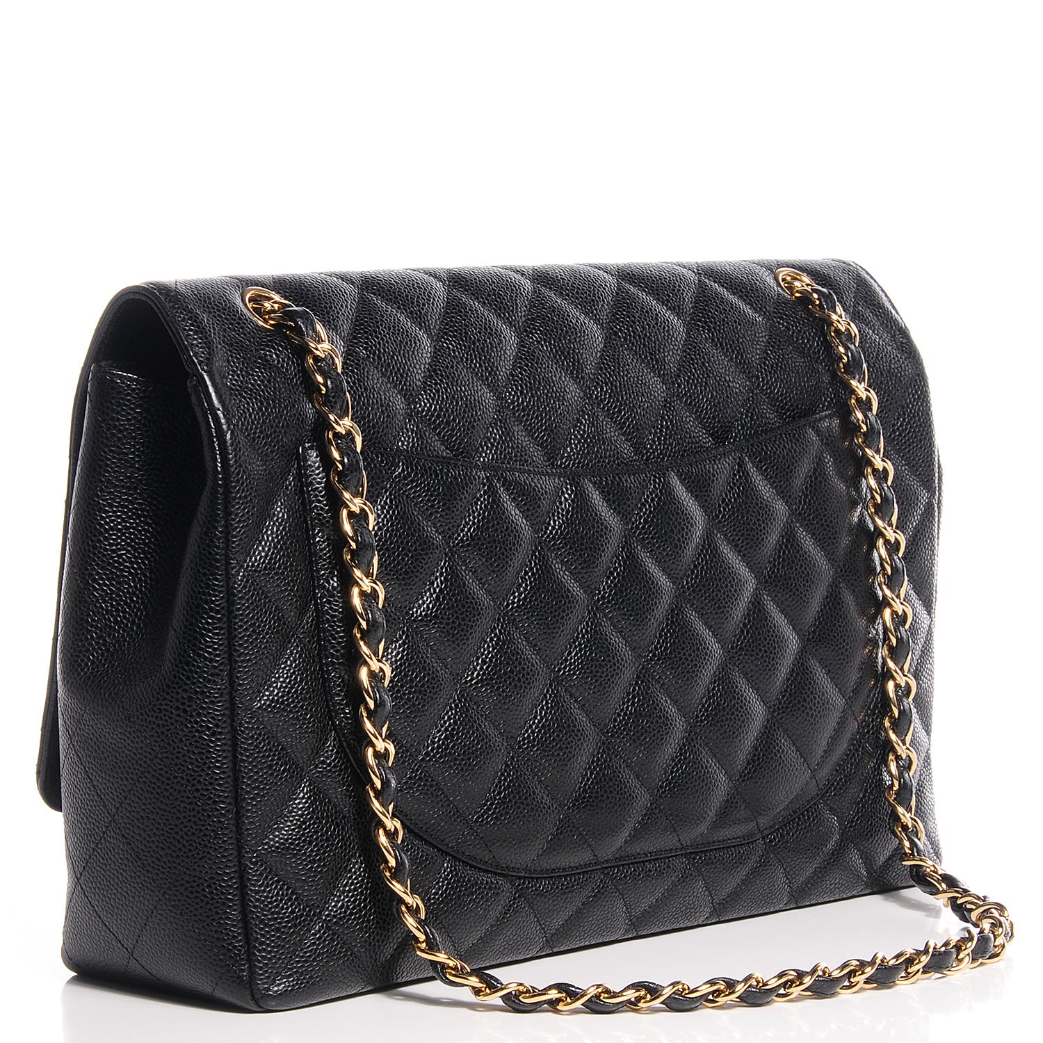 Chanel Caviar Maxi Single Flap Black 3 of 10