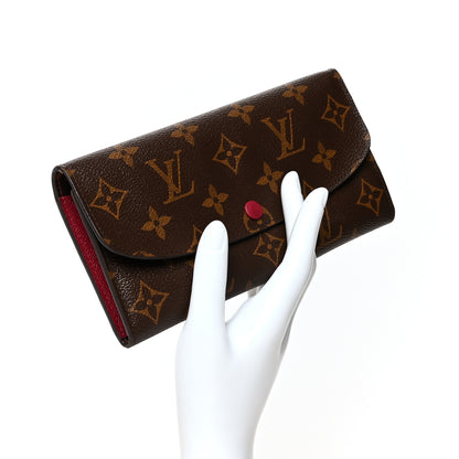 Louis Vuitton Monogram Emilie Wallet Fuchsia 2 of 10