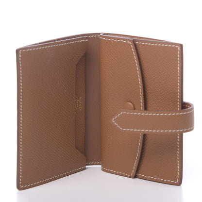 Hermes Epsom Mini Bearn Wallet Gold 5 of 8