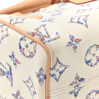 Louis Vuitton Monogram Jacquard Fabric Speedy Bandouliere 20 Multicolor Beige 16 of 18