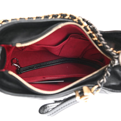 Chanel Aged Calfskin Quilted Small Gabrielle Hobo Black 4 of 9