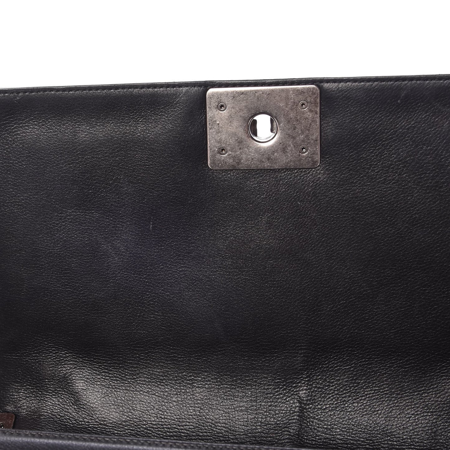 Calfskin Quilted Medium Boy Flap Black