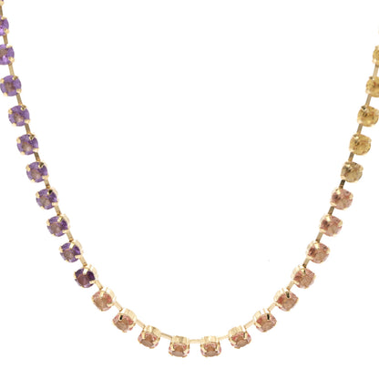Chanel Crystal CC Long Necklace Gold Multicolor 4 of 7