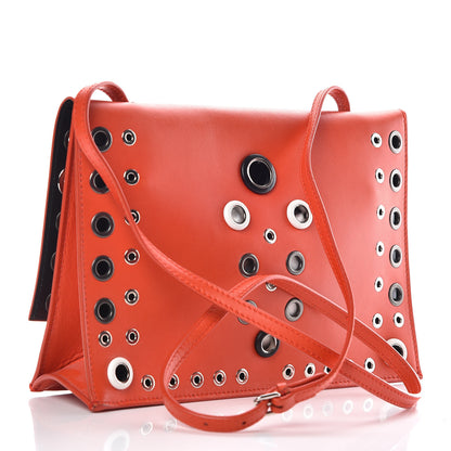 Proenza Schouler Smooth Calfskin Grommet Small Lunch Bag Orange 3 of 9