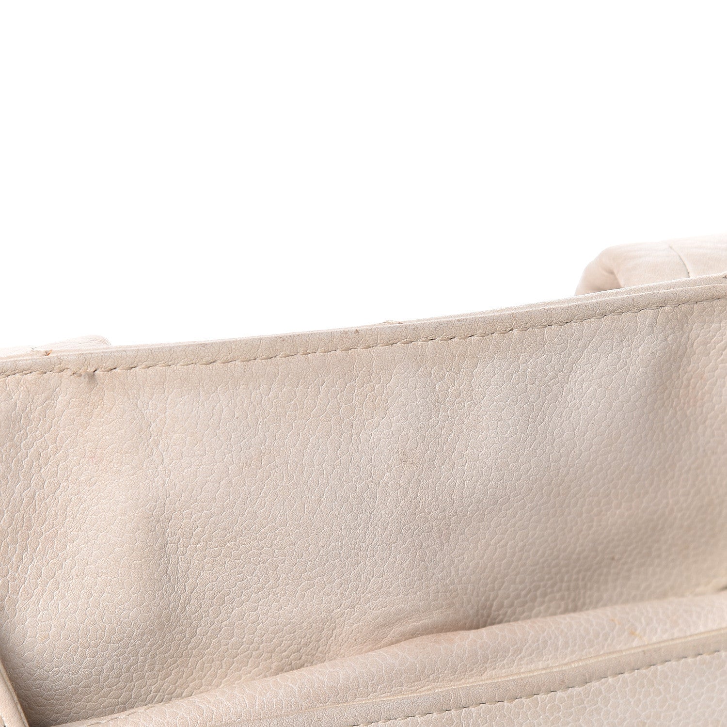 Chanel Caviar Square Stitched Large Tote White 12 of 23