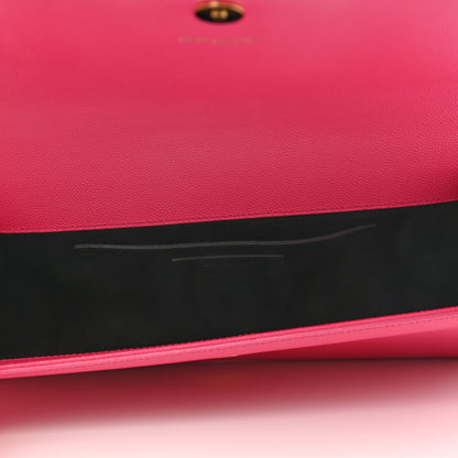 Saint Laurent Grain De Poudre Classic Monogram Cassandre Clutch Lipstick Fuchsia 5 of 7