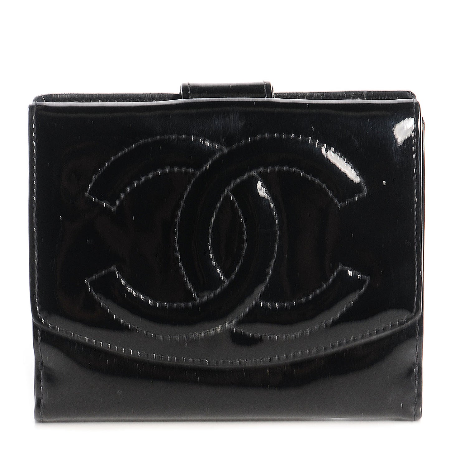 Patent Compact CC Wallet Black