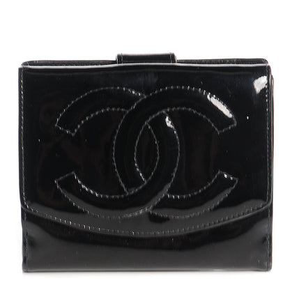 Chanel Patent Compact CC Wallet Black 1 of 7