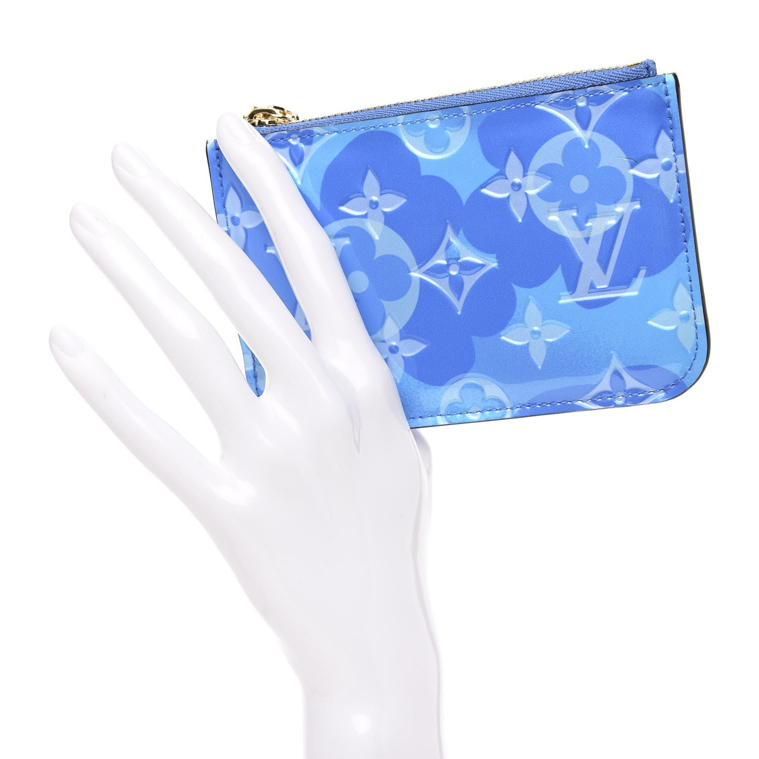 Louis Vuitton Vernis Valentine Key Pouch Light Blue 2 of 7