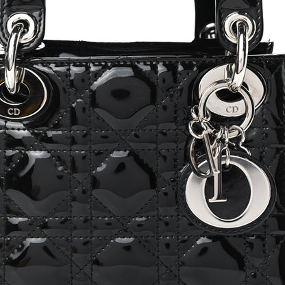 Christian Dior Patent Cannage Mini Lady Dior Black 9 of 9