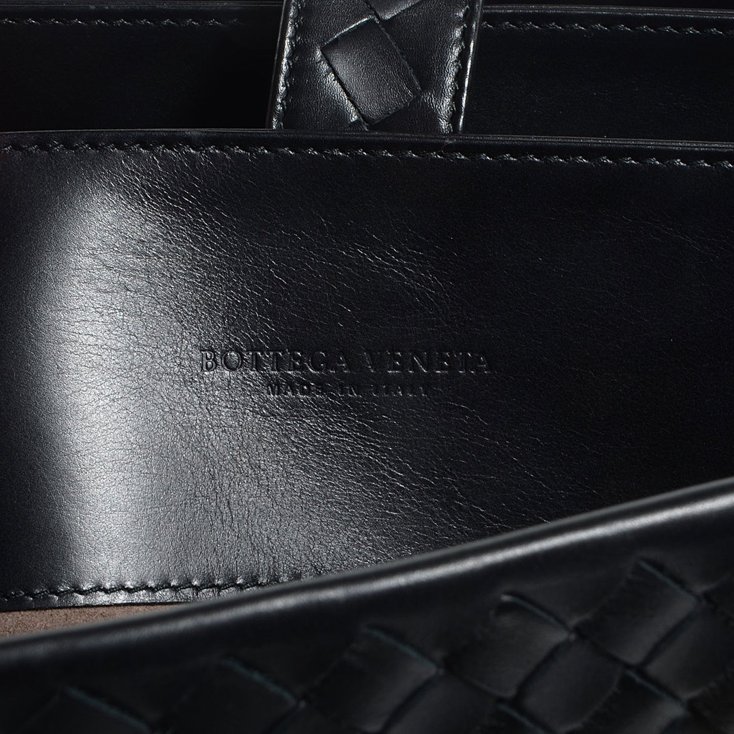 Nappa Intrecciato Roma Tote Nero Black