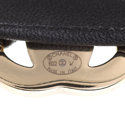 Chanel Metal Lambskin CC Turnlock Chain Headband Gold Black 5 of 6