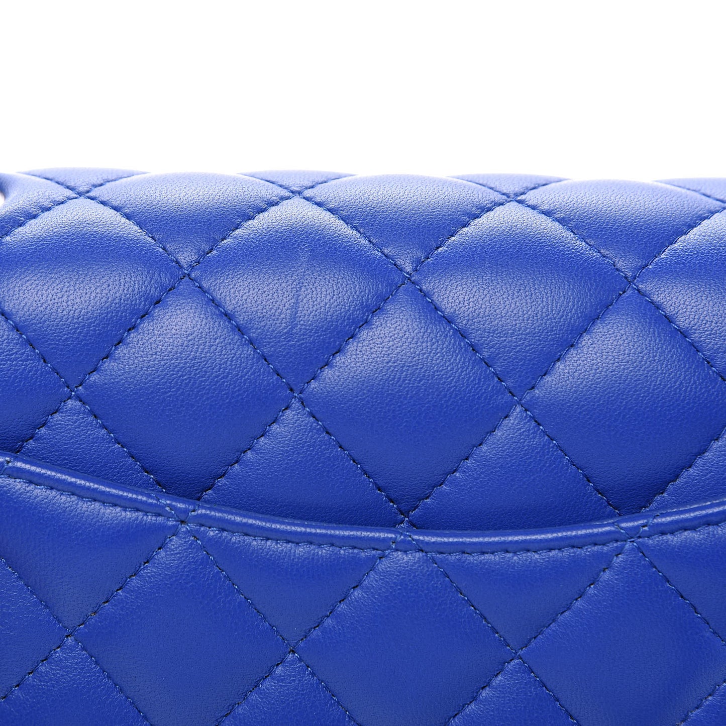 Lambskin Quilted Mini Rectangular Flap Royal Blue