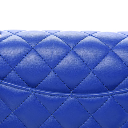 Chanel Lambskin Quilted Mini Rectangular Flap Royal Blue 11 of 12