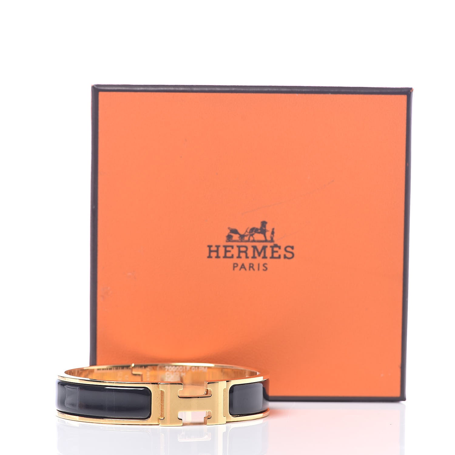 Hermes Enamel Narrow Clic Clac H Bracelet PM Black 6 of 6