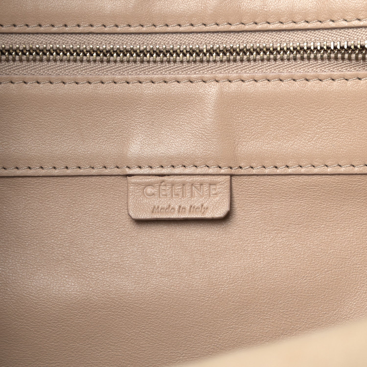 Celine Lambskin Small Vertical Bi-Cabas Nude Taupe 5 of 17