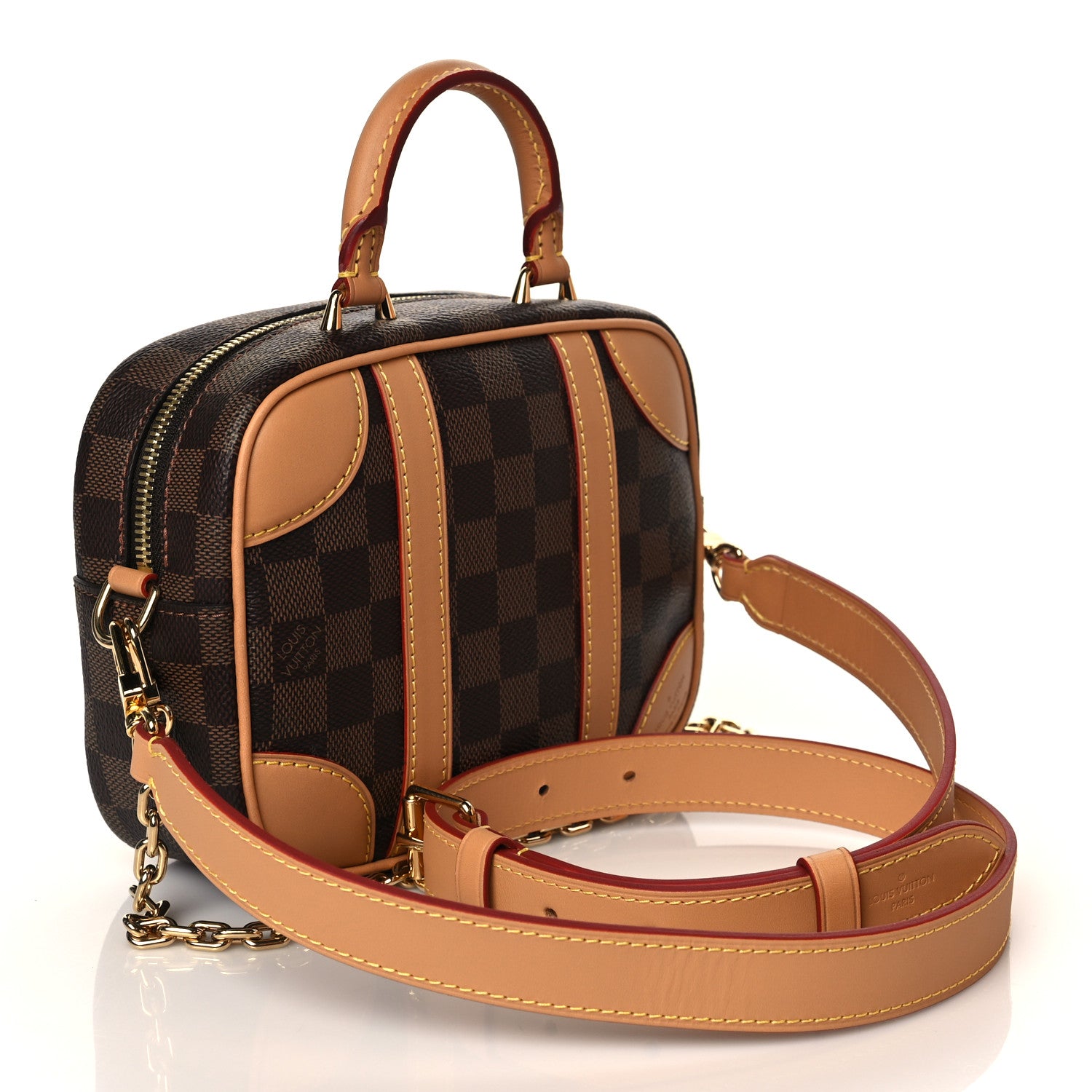Louis Vuitton Damier Ebene Valisette Souple BB 3 of 10