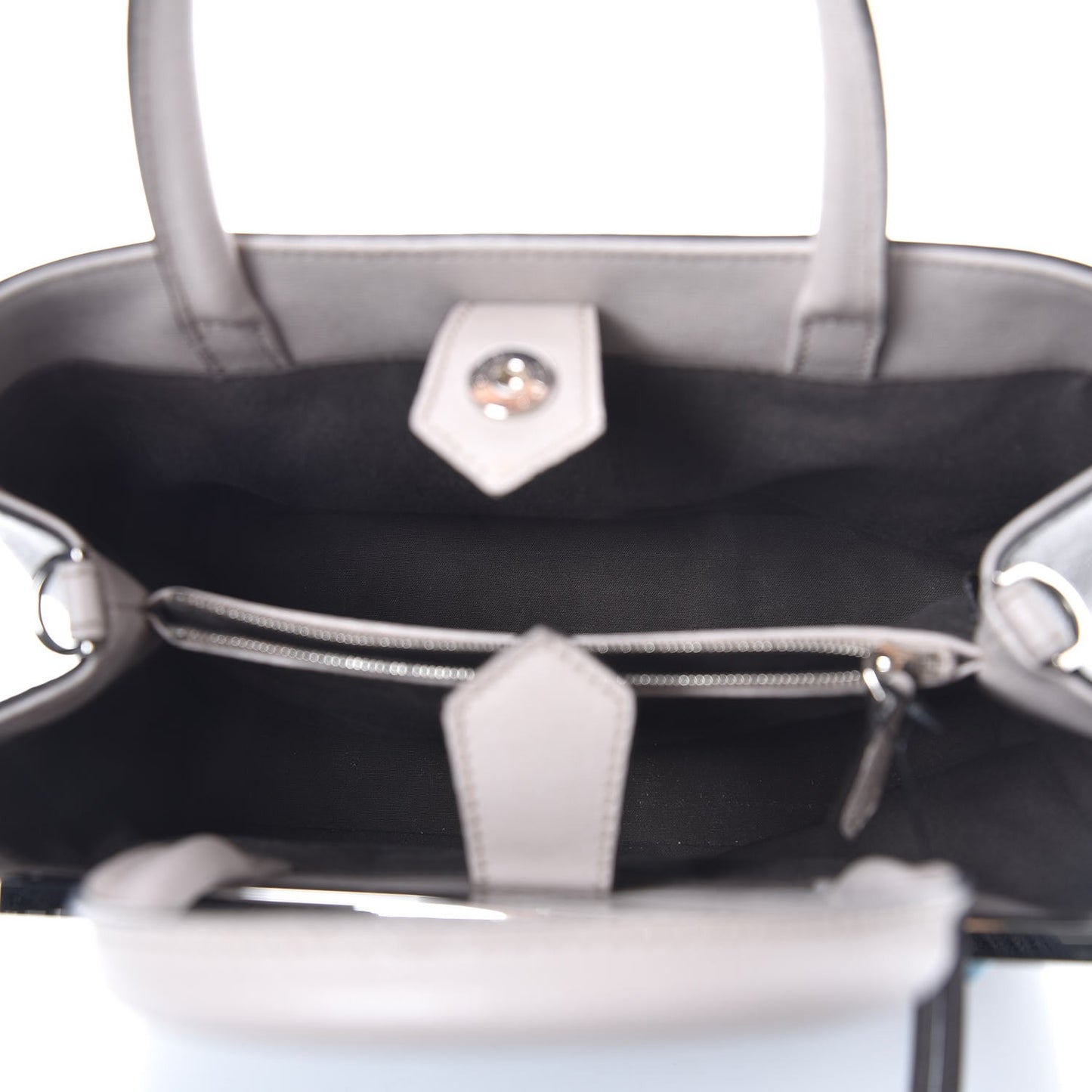 Vitello Elite Monster Eyes Studded Petite 2Jours Tote Carbone White Multicolor