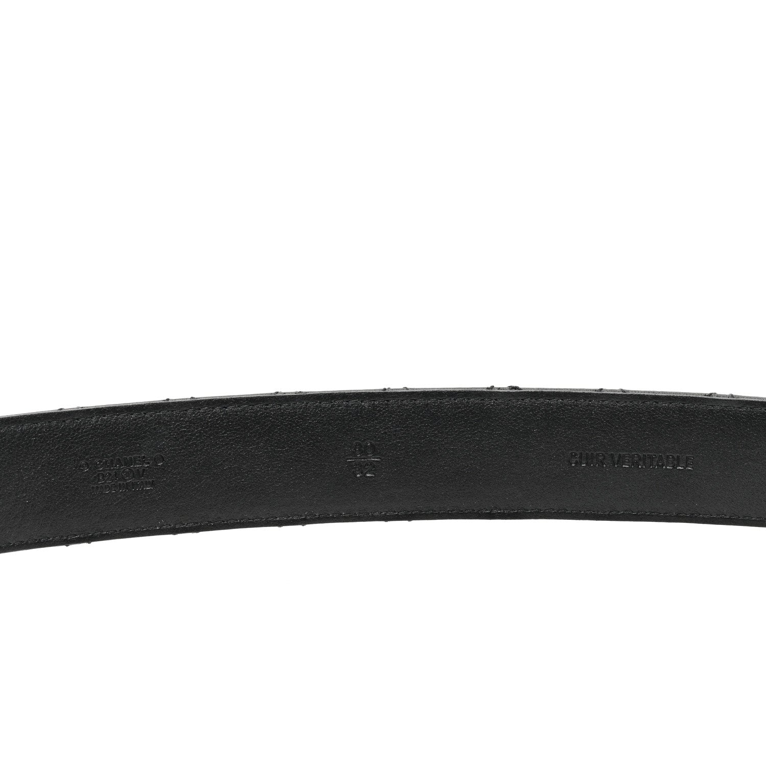 Chanel Calfskin Quilted CC Chain Belt 80 32 Black 3 of 5