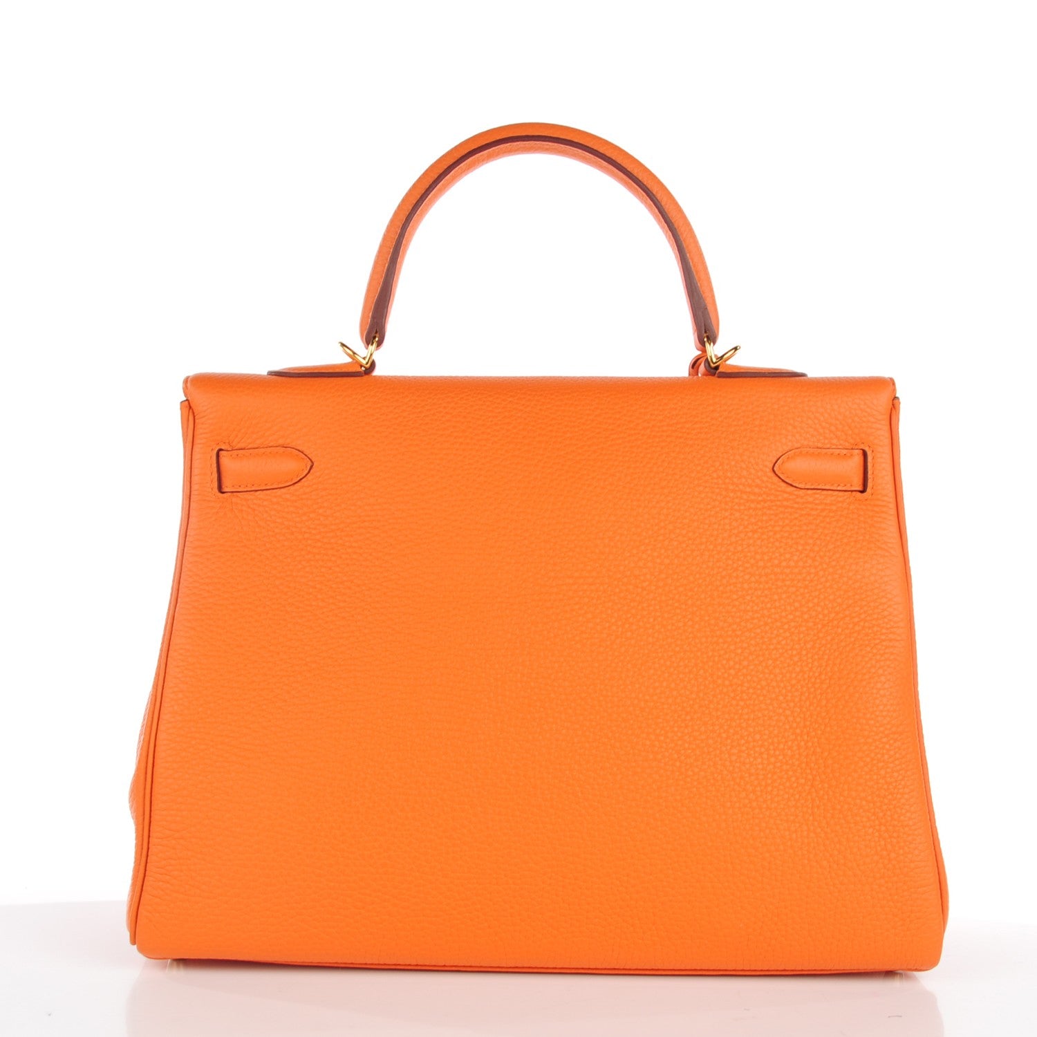 Hermes Taurillon Clemence Kelly Retourne 35 Orange 4 of 26