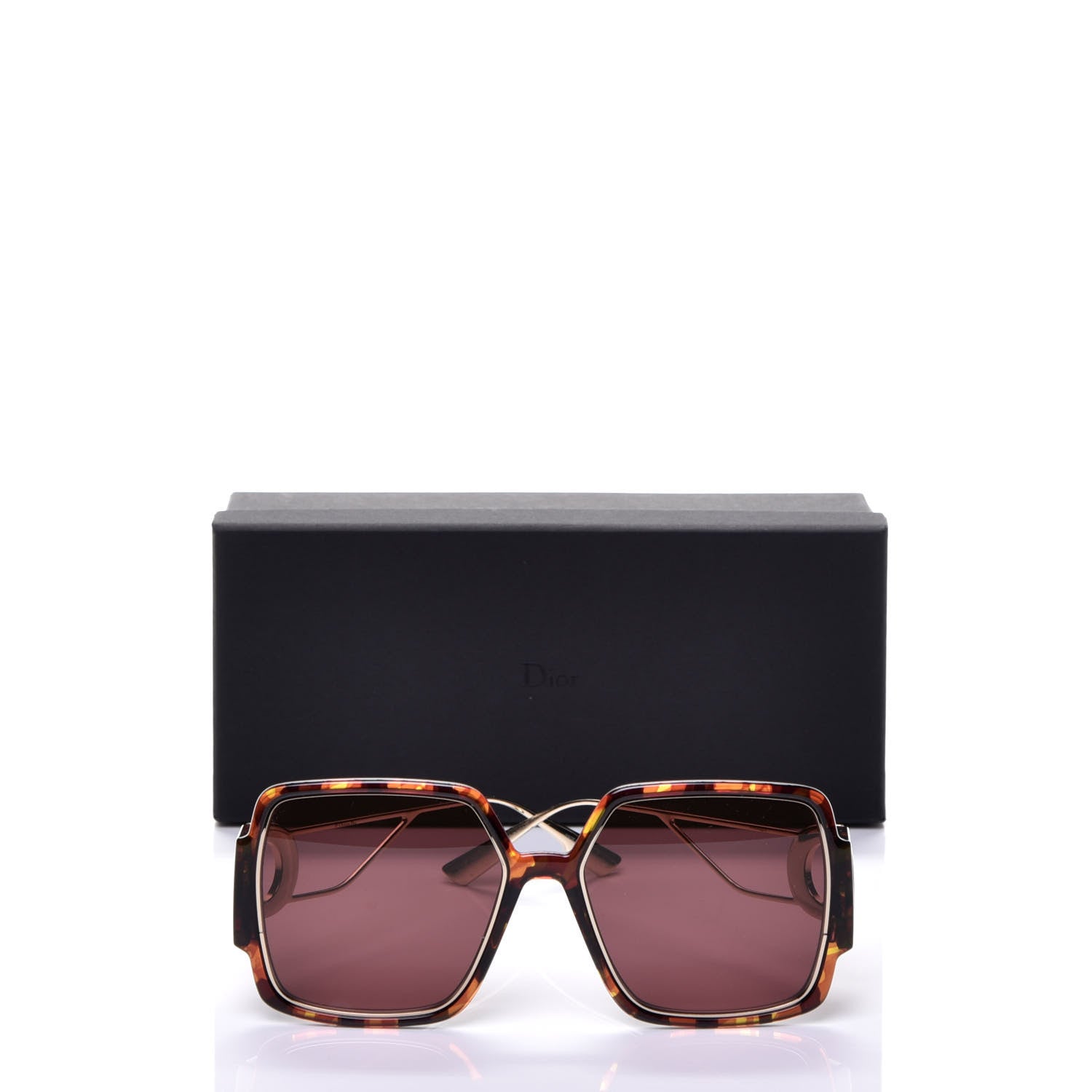 Christian Dior Acetate Square 30 Montaigne 2 Sunglasses Tortoise 7 of 7