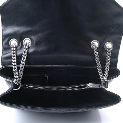 Saint Laurent Calfskin Y Quilted Monogram Medium Loulou Chain Satchel Black 5 of 8