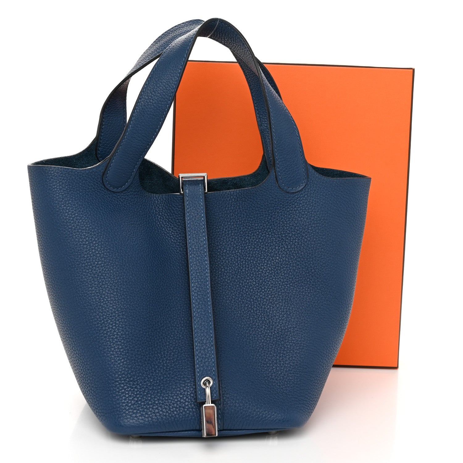 Hermes Taurillon Clemence Picotin Lock 18 PM Deep Bleu 11 of 11