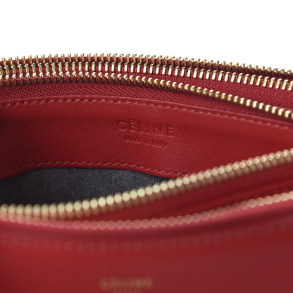 Celine Lambskin Small Trio Crossbody Bag Red 8 of 9