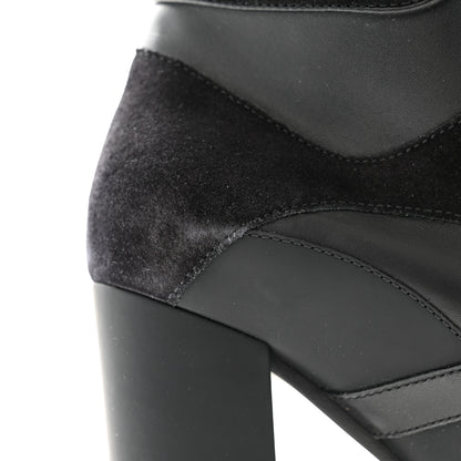 Louis Vuitton Suede Calfskin Monogram Star Trail Ankle Boots 39 Black 9 of 9