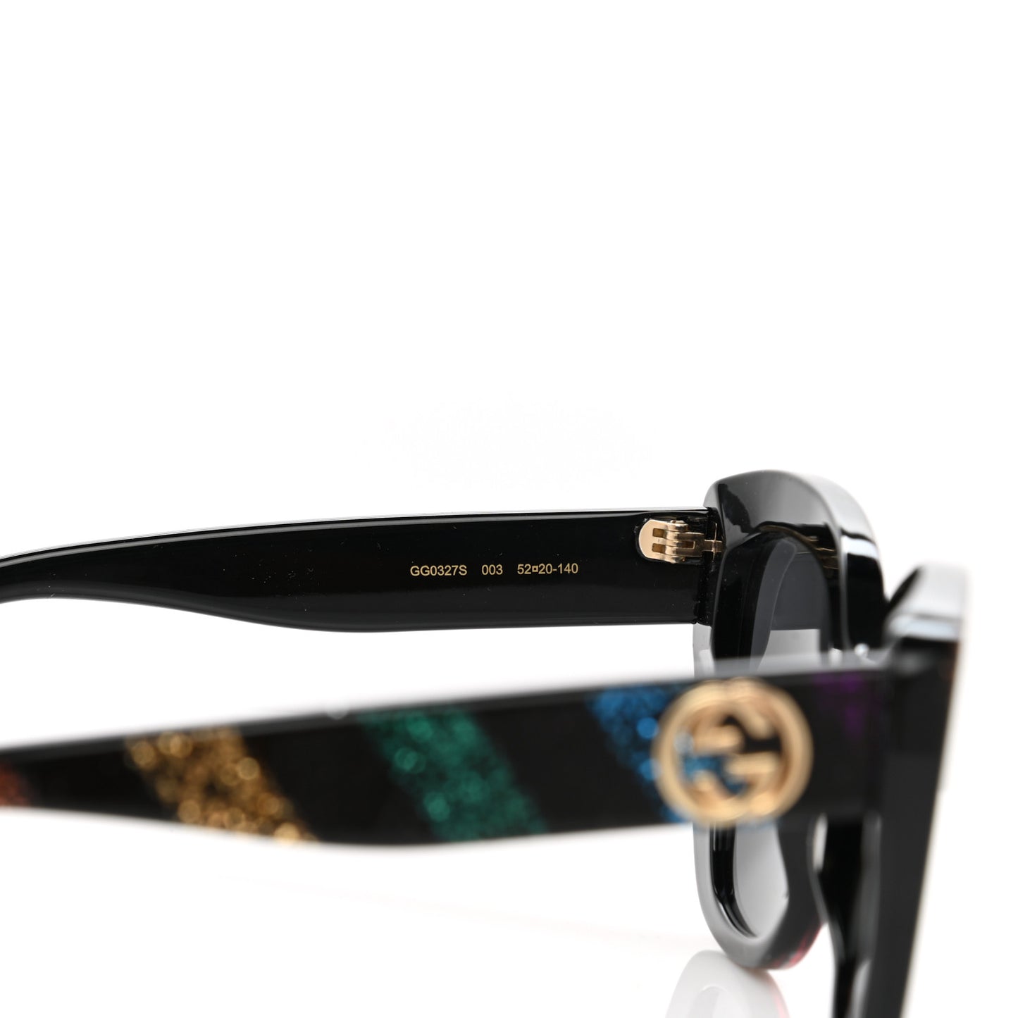 Acetate Glitter Sunglasses GG0327S Black