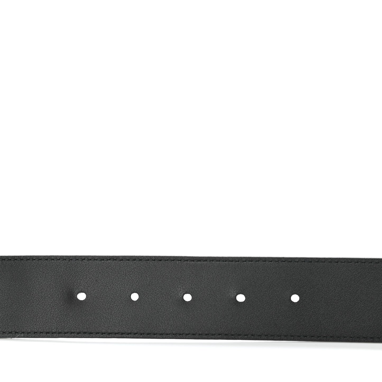 Textured Dollar Calfskin Nickel Double G 40mm Belt 70 28 Black