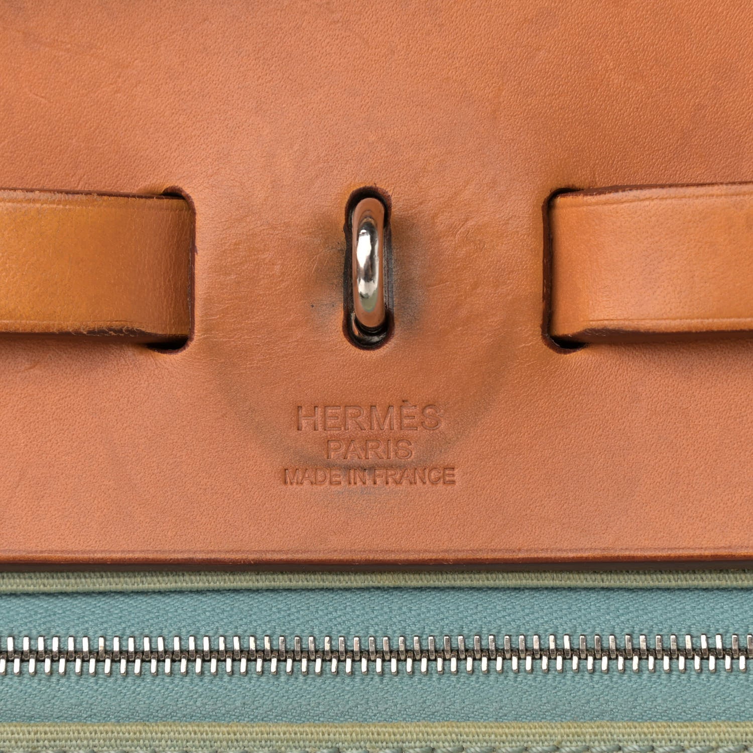 Hermes Toile Officier Barenia Herbag Zip PM 39 Ciel Natural 7 of 22