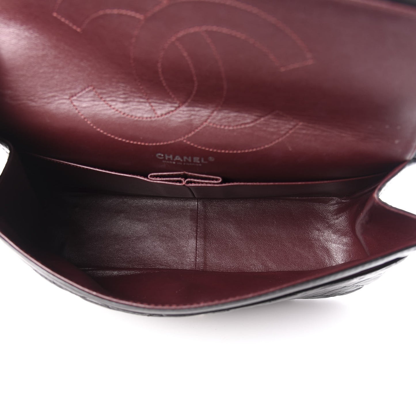 Aged Calfskin Quilted 2.55 Reissue 227 Flap Black