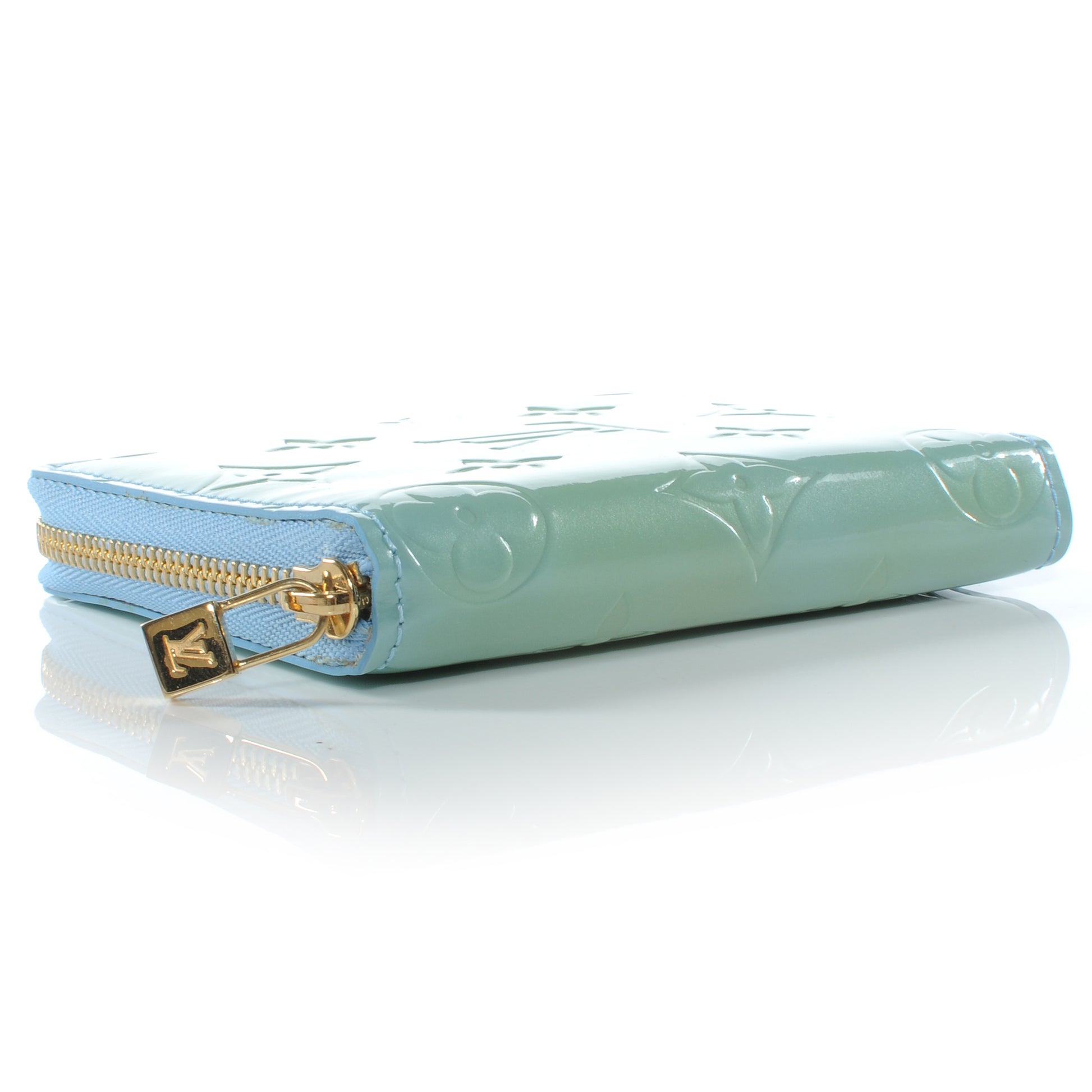 Louis Vuitton Vernis Broome Zip Wallet Baby Blue 3 of 6