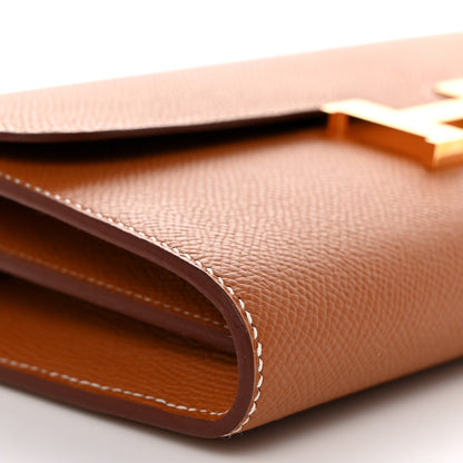 Hermes Epsom Constance Long Wallet To Go Gold 8 of 10